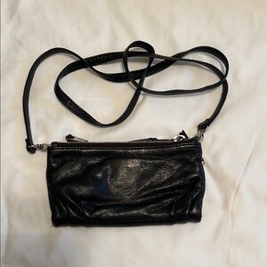Elegant Black Leather Crossbody Bag